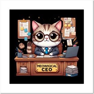 Cute Cat Boss Chronicles: A Whisker-licking Good Time Posters and Art